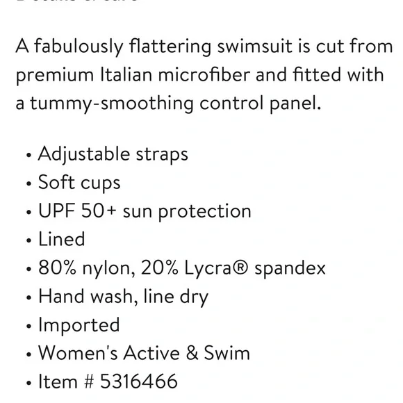 Tommy Bahama Pearl One-Piece Swimsuit size 10. LIke new! Slimming! - Picture 7 of 7